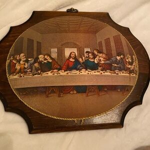 Vintage Last Supper Wall Plaque